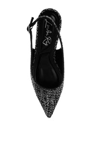 Zehra Boucle Slingback Pumps - 1985 the VAULT Boutique