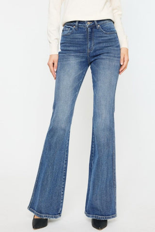 Kancan Cat's Whiskers High Waist Flare Jeans - 1985 the VAULT Boutique