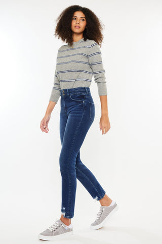 Kancan High Rise Slim Straight Jeans - 1985 the VAULT Boutique