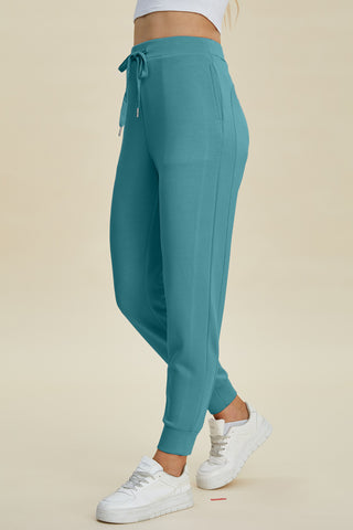 Basic Bae Full Size Air Scuba Drawstring High Waist Joggers - 1985 the VAULT Boutique