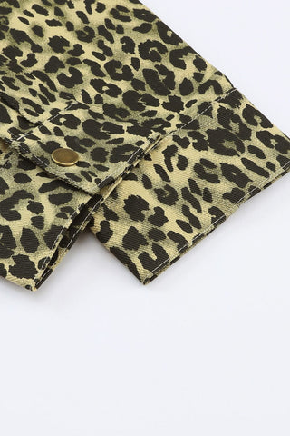 High-Low Leopard Snap Down Shacket - 1985 the VAULT Boutique