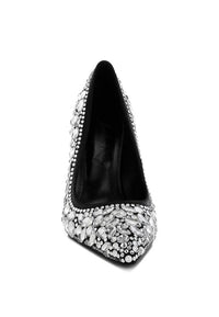 Iceout Diamante & Rhinestone Embellishments Pumps - 1985 the VAULT Boutique