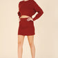 Ribbed Knit Crop Top & Skirt Set - 1985 the VAULT Boutique