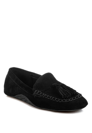 Kipstar Suede Round Toe Tassel Loafers - 1985 the VAULT Boutique