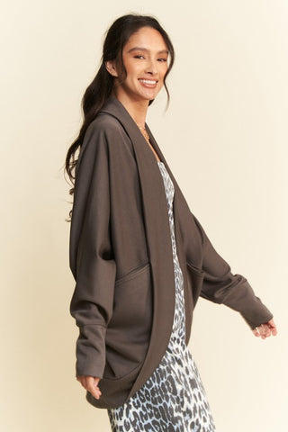 Davi & Dani Dolman Long Sleeve Open Front Jacket - 1985 the VAULT Boutique