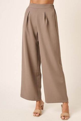 Mittoshop Inverted Pleat Detail Wide Leg Pants - 1985 the VAULT Boutique