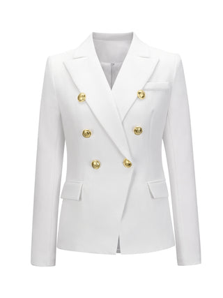 Lapel Collar Long Sleeve Blazer - 1985 the VAULT Boutique