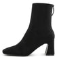 Dimri Square Toe Microfiber Ankle Boots - 1985 the VAULT Boutique