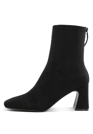 Dimri Square Toe Microfiber Ankle Boots - 1985 the VAULT Boutique