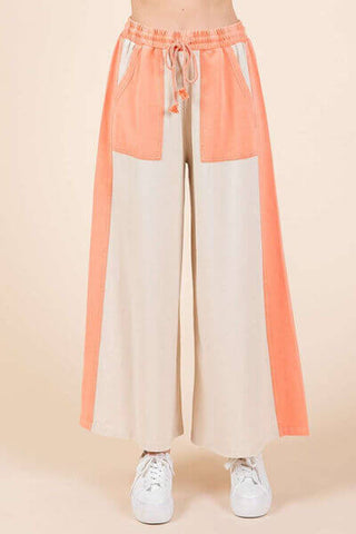 Mittoshop Color Block Wide Leg Pants - 1985 the VAULT Boutique