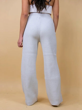 Ribbed Wide Leg Sweater Pants - 1985 the VAULT Boutique