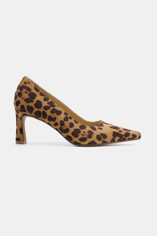 Beast Fashion Faux Suede Leopard Point Toe Pumps - 1985 the VAULT Boutique