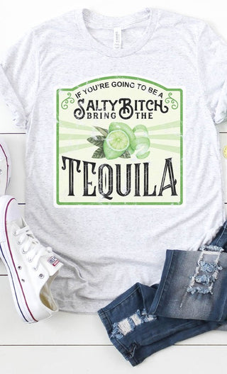 Salty Bitch Tequila Graphic Tee - 1985 the VAULT Boutique