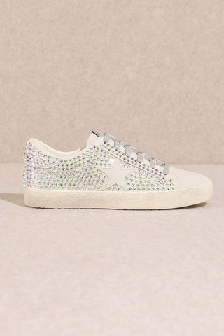 Glam Rhinestone Star Sneakers - 1985 the VAULT Boutique