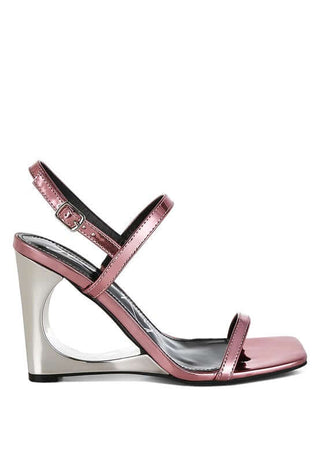 Ladra Metallic Fantasy Wedge Heel Sandals - 1985 the VAULT Boutique