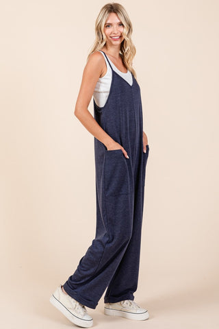 Mittoshop Patch Pocket Wide Leg Sleeveless Jumpsuit - 1985 the VAULT Boutique