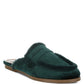 Seyhan Fur Detail Velvet Slip-On Mules - 1985 the VAULT Boutique