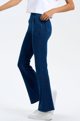 Basic Bae Pocketed Highly Stretchy Bootcut Jeans - 1985 the VAULT Boutique