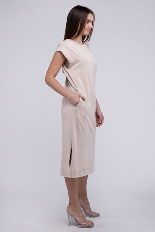 Casual Comfy Sleeveless Midi Dress - 1985 the VAULT Boutique