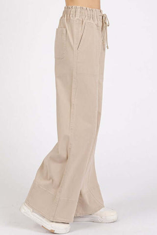 Mittoshop Mineral Wash Elastic Wide Leg Pants - 1985 the VAULT Boutique