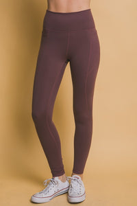 Love Tree High Waist Leggings with Side Pockets - 1985 the VAULT Boutique