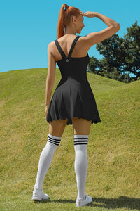 Women Workout Golf Tennis Dress with Shorts Pocket - 1985 the VAULT Boutique