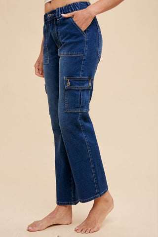 Annie Wear Straight Leg Jeans with Cargo Pockets - 1985 the VAULT Boutique