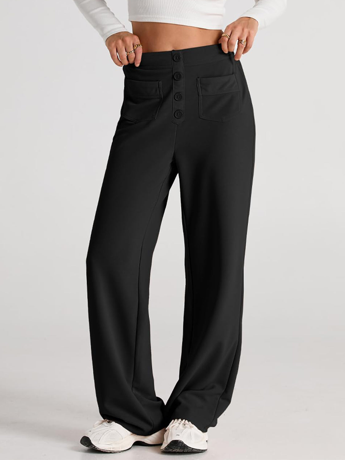 High Waist Wide Leg Pants - 1985 the VAULT Boutique