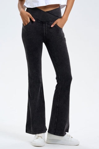 Basic Bae Pocketed Highly Stretchy Bootcut Jeans - 1985 the VAULT Boutique