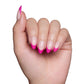 Raspberry Sorbet Press-On Nails | French Tip | Short Almond