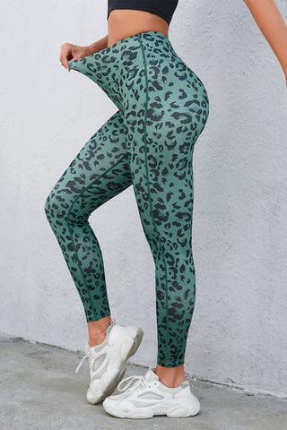 Leopard Print Wide Waistband Leggings - 1985 the VAULT Boutique