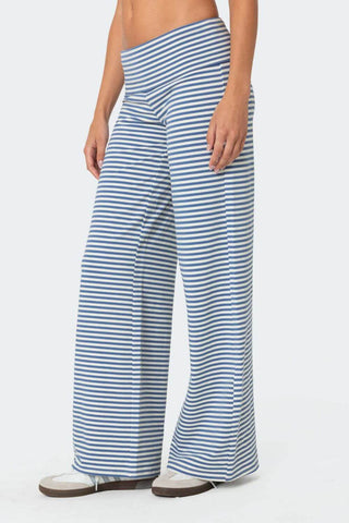 Striped Wide Leg Pants - 1985 the VAULT Boutique