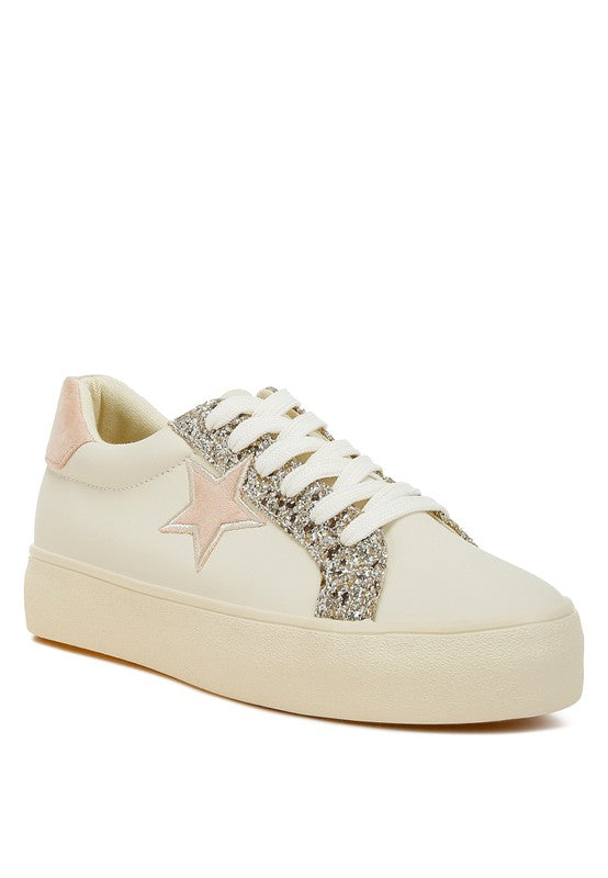 Bomber Metallic Star Glitter Sneakers - 1985 the VAULT Boutique