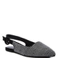 Jarisa Rhinestones Embellished Slingback Mules - 1985 the VAULT Boutique