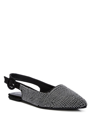 Jarisa Rhinestones Embellished Slingback Mules - 1985 the VAULT Boutique