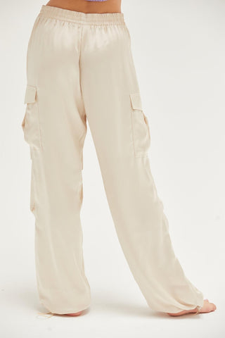 HYFVE Approach Satin Drawstring Hem Cargo Pants - 1985 the VAULT Boutique