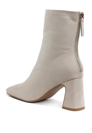 Dimri Square Toe Microfiber Ankle Boots - 1985 the VAULT Boutique