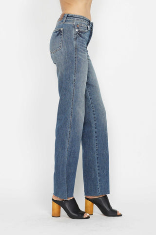 Judy Blue Full Size Tummy Control Straight Jeans - 1985 the VAULT Boutique