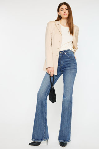 Kancan Cat's Whiskers High Waist Flare Jeans - 1985 the VAULT Boutique