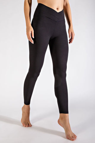 V Waist Full Length Leggings - 1985 the VAULT Boutique