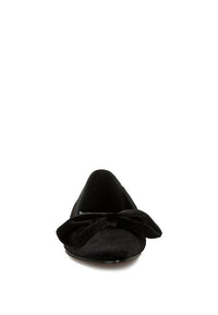 Pothos Luxurious Velvet Bow Ballerinas - 1985 the VAULT Boutique