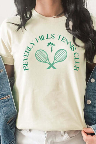 Beverly Hill Tennis Club Palm Trees Graphic Tee - 1985 the VAULT Boutique