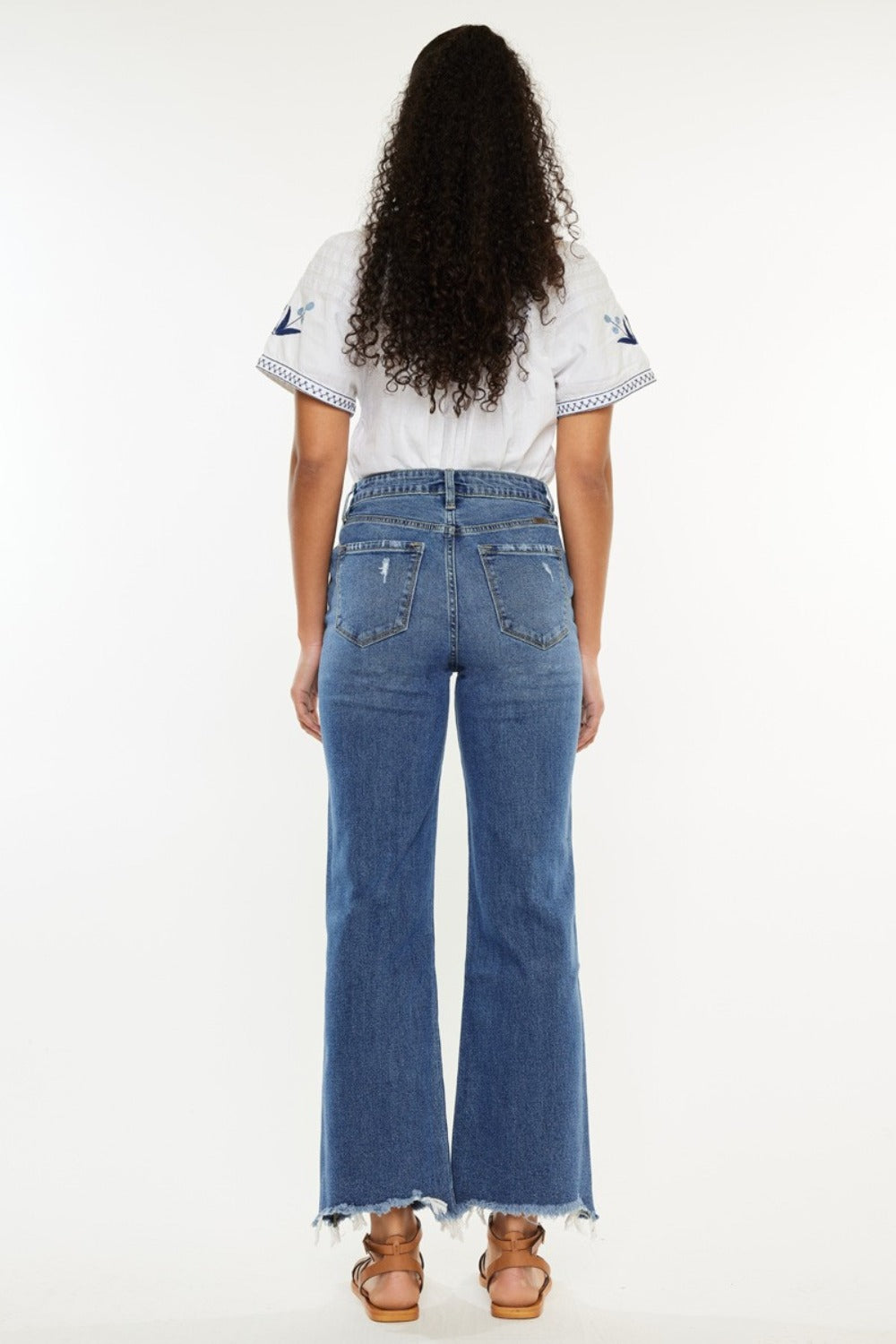 Kancan Full Size High Rise Slim Wide Leg Jeans - 1985 the VAULT Boutique