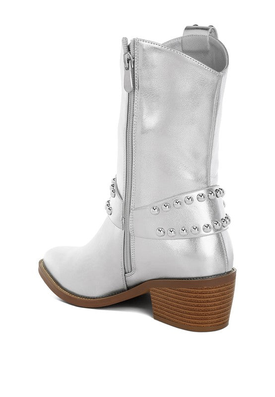 Altair Studded Harness Detail Boots - 1985 the VAULT Boutique