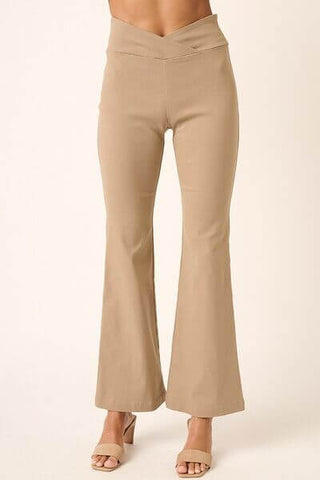 Mittoshop Surplice V Waist Flare Pants - 1985 the VAULT Boutique