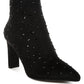 Sakura Diamante Embellished Microfiber Boots - 1985 the VAULT Boutique