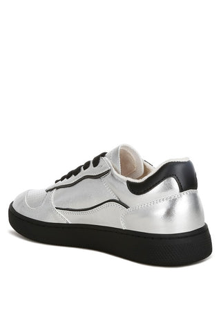 Kyniska Metallic Faux Leather Everyday Sneakers - 1985 the VAULT Boutique