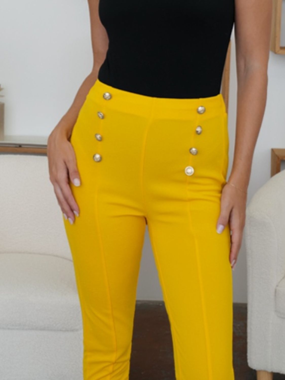 FAM-FAM High Waist Skinny Pants - 1985 the VAULT Boutique