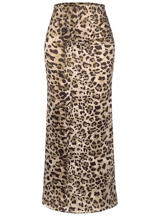 Honey Slit Leopard Midi Skirt - 1985 the VAULT Boutique