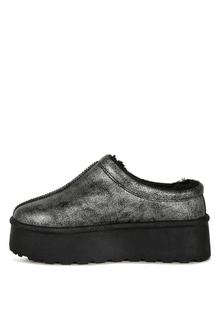 Lottys Faux Leather Platform Classic Slip-On - 1985 the VAULT Boutique